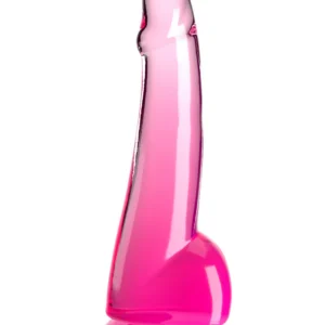 King Cock Clear 10" with Balls - Pink